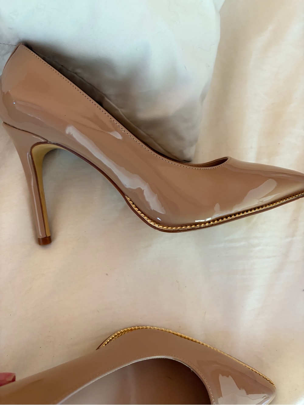 BCBGeneration Nude Patent Leather High Heel Pumps - Picture 2 of 4